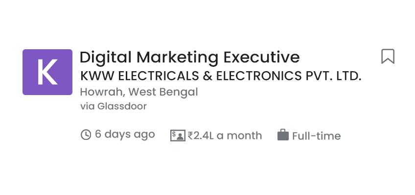 digital marketing job available in Howrah